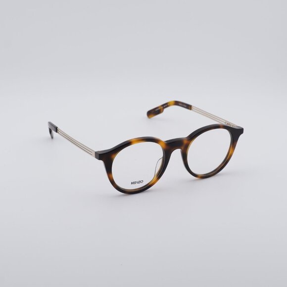 Kenzo KZ50015U 052 Eyeglasses Havana/Gold 48mm Round Frame - Picture 6 of 8